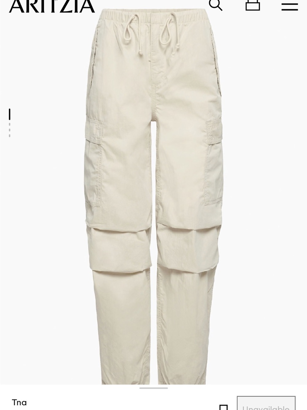 TNA Aritzia MulleinSquad Pocket Parachute Pants - Picture 2 of 8